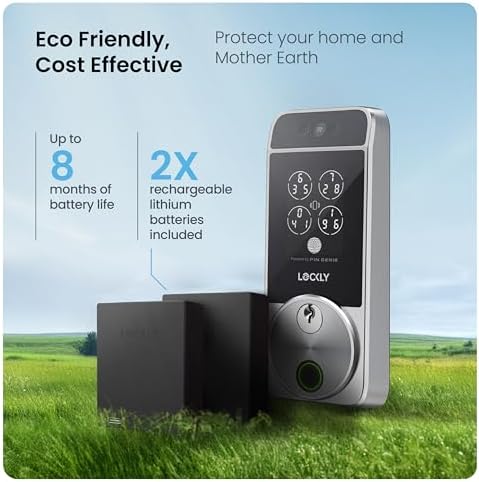 Lockly Visage Zeno Series Smart Door Lock with Face Fingerprint Entry