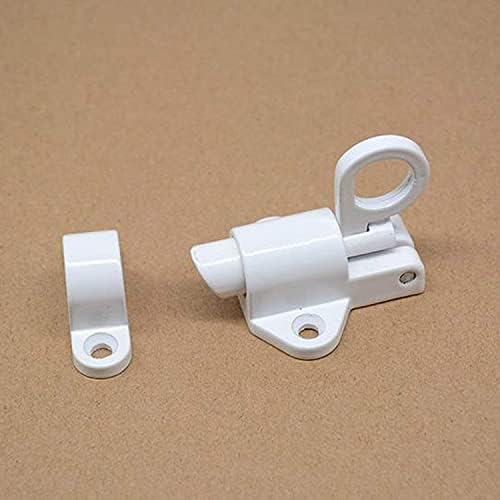 ZLOCYIVHE Secure Door Lock Bolt Set - 2-Pack White