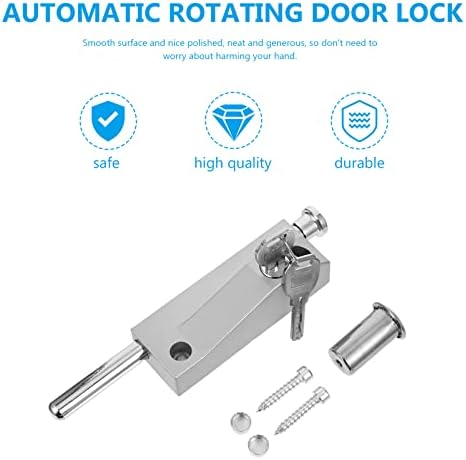 Switch Alloy Deadbolt System for Automatic Silver Steel Doors