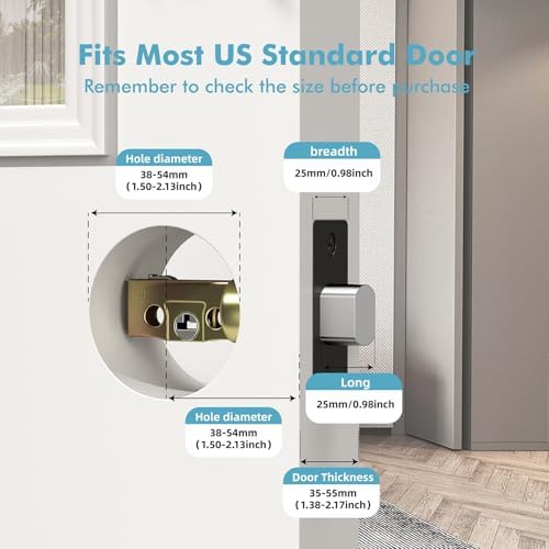 Smart Deadbolt with Fingerprint App Unlock