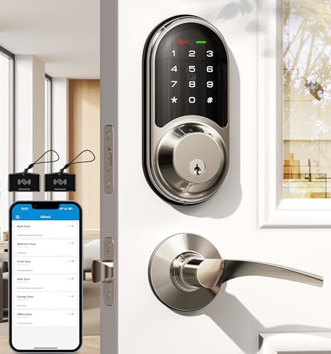 VeiseSmart Front Door Lock Set - App Control 250 Passwords