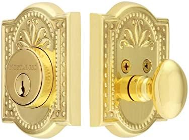 Nostalgic Warehouse 726006 Polished Brass Deadbolt