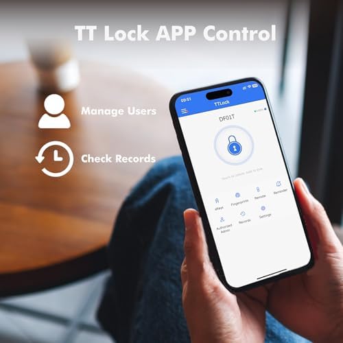 Smart Deadbolt with Fingerprint App Unlock