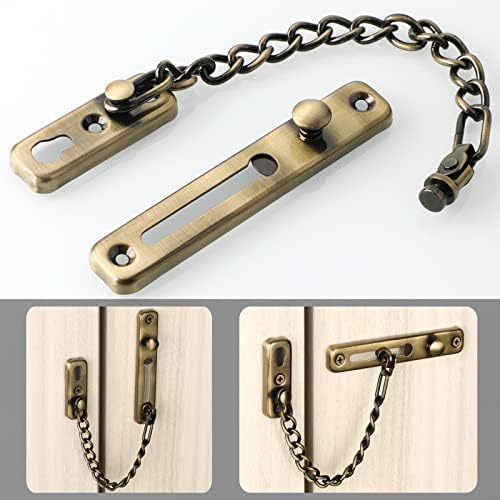 Stainless Steel Door Lock Latch by AMAZWIBlack