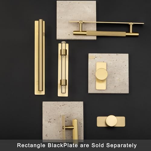 5-Pack Solid Brass Cabinet Pulls Back Plates 3 Center 53 Length