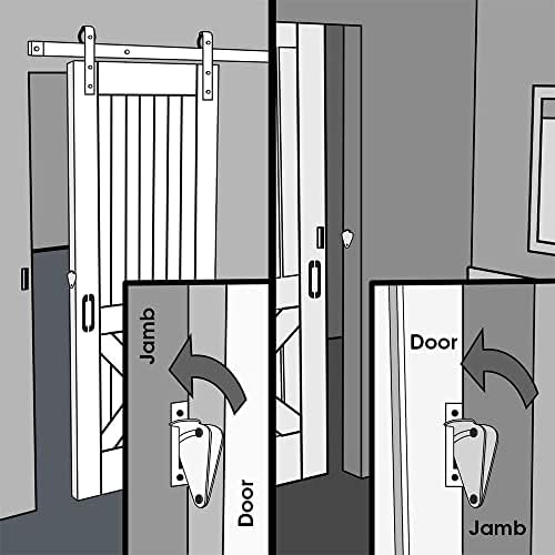Slide Bolt Door Lock Hasp for Barn Doors Black Button