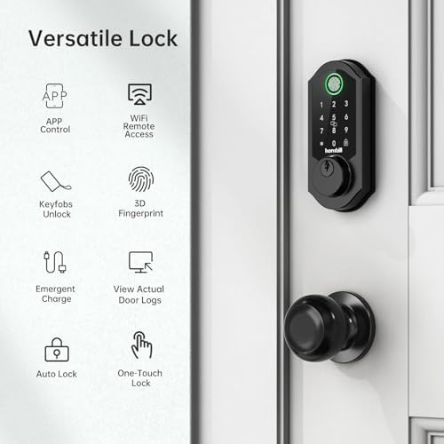 Hornbill Smart Deadbolt With Fingerprint Wi-Fi Lock Set