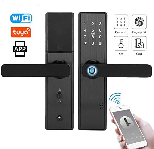 Qivine Smart Deadbolt with Fingerprint Entry