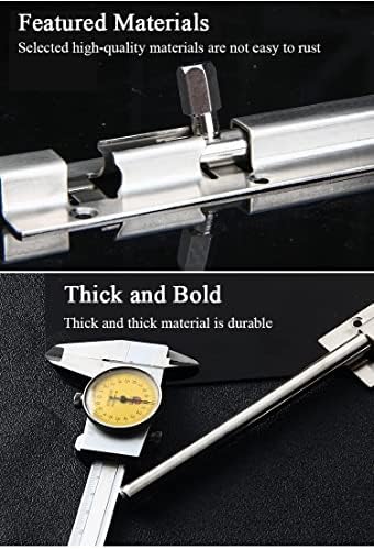 Durable Door Lock - Surface Mounted Sliding Deadbolt Locks Set of 4