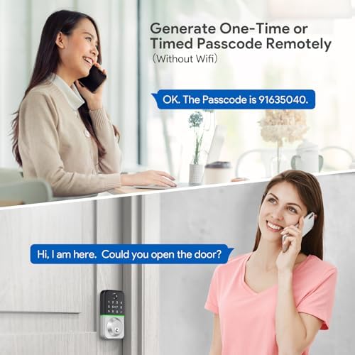 WiseGear Smart Deadbolt Door Lock Waterproof with Fingerprint Keyless Entry