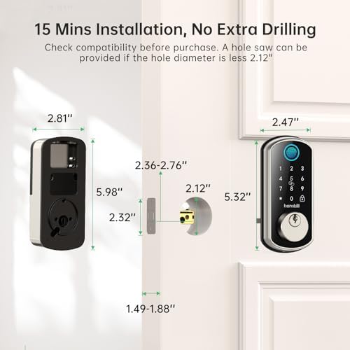 Hornbill Smart WiFi Front Door Lock