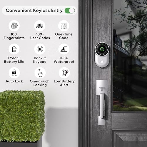 BANSKEY Keypad Fingerprint Entry Door Lock with Code