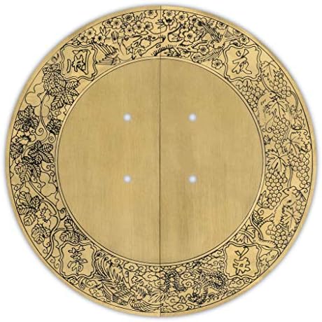 Hardware Philosophy Brass Bountiful Harvest Cabinet Face Plate Back Plate Set