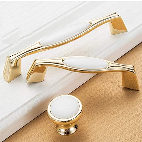 Modern White Door knobs with Ceramic Finish