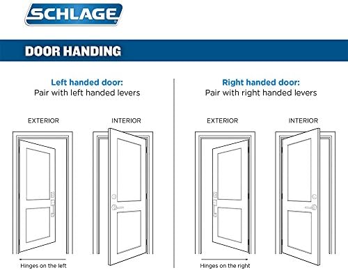 SchexampleModal F59 ACC 619 RH Accent Interior Right-Handed Lever Satin Nickel