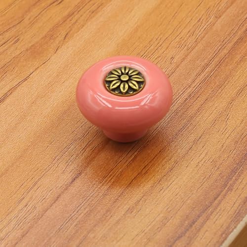 HUAMULAN Retro Ceramic Knobs Set