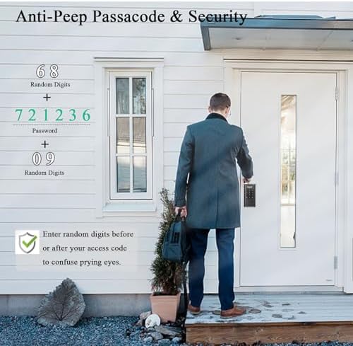 Keyless Entry Door Lock with Touchscreen Keypad and Bluetooth App Control