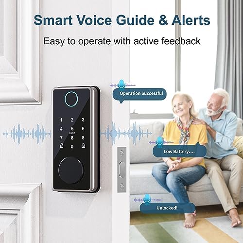 ENOKER Smart Deadbolt Fingerprint Door Lock Enhanced Security Convenience