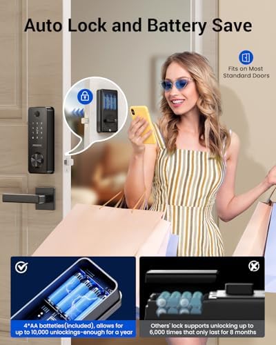Proscenic L60 Smart Lock with Fingerprint and App Control 1