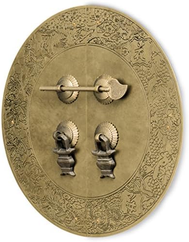 Hardware Philosophy Flower Vine Brass Cabinet Face Plate Backplate Hardware Set