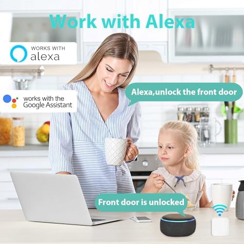 Multiple Unlock Modes Smart Front Door Lock Set with Alexa Google