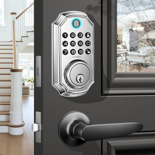 Keyless Entry Deadbolt with Handle Set - App Control and 100 Code Lock