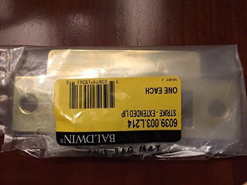 Baldwin 6039L214 L214 Lock Set with Deadbolt Polished Brass