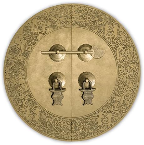 Hardware Philosophy Flower Vine Brass Cabinet Face Plate Backplate Hardware Set
