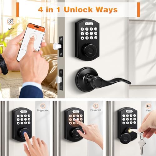 Keyless Entry Door Lock with Handle