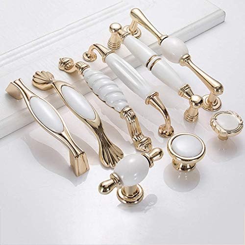 Modern White Door knobs with Ceramic Finish