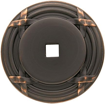Baldwin Round Edinburgh Cabinet Back Plate Aged Bronze - Experience Smooth Performance