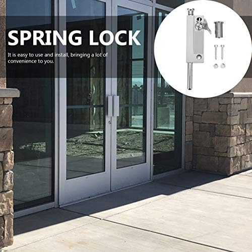 Switch Alloy Deadbolt System for Automatic Silver Steel Doors
