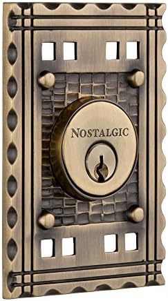 Craftsman Deadbolt Antique Brass Double Cylinder 2-38 Backset Hand-Assembled in USA