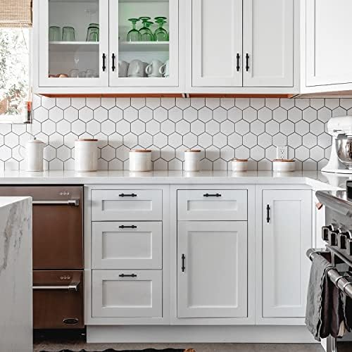 Transform Your Kitchen with 10 SBuff Sleek Durable Black Cabinet Handles