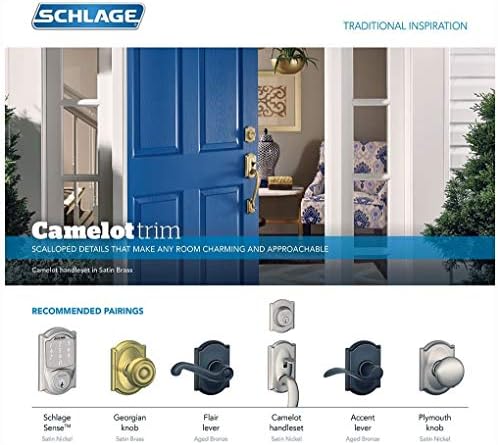 SCHLAGE B60N-CAM Single-Cylinder Decorative Deadbolt Lock