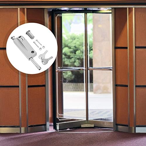 Switch Alloy Deadbolt System for Automatic Silver Steel Doors
