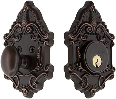 Nostalgic Warehouse Victorian Single Cylinder Deadbolt Timeless Bronze Key Lock 2-38
