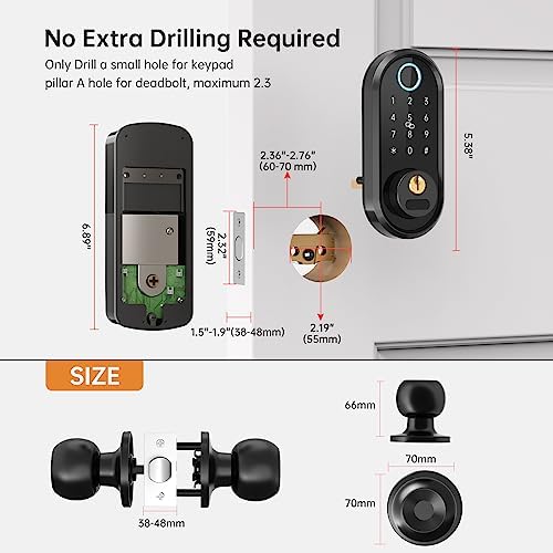 Secure Front Door Lock with Biometric Entry