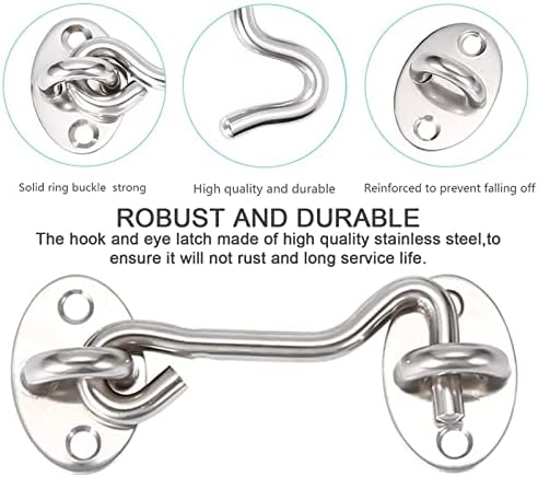 AMAZWI 3-Inch Stainless Steel Door Lock