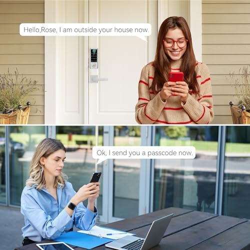 BEBASIA Smart Fingerprint Door Lock with Handle Set 1