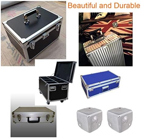 8Pcs Galvanized Corner Protectors for Tables and Boxes