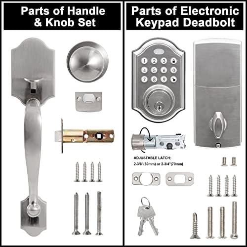 Easy Front Door Lock with Keyless Entry for Safe Secure Access