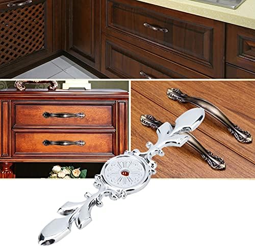 Lukonic 10-Piece Retro Zinc-Alloy Cabinet Handle Backplate Set