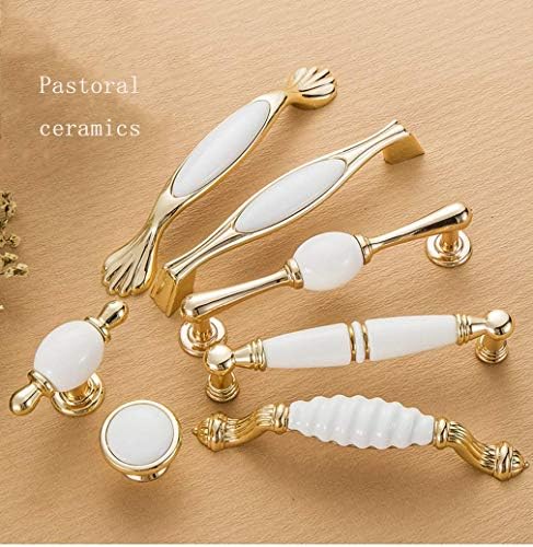 Modern White Door knobs with Ceramic Finish