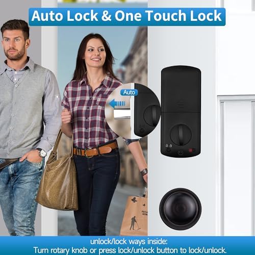 Yosimika Keyless Entry Door Lock with Aged Bronze Finish