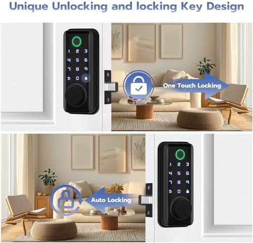 Eseesmart Smart Door Lock with Keypad Secure Front Door Entry