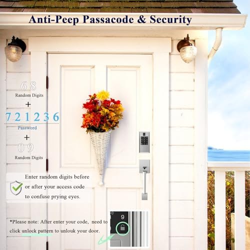 Smart Lock with Fingerprint Touchscreen and App Control