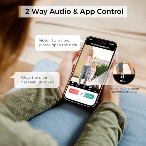 Smart Deadbolt with Camera Fingerprint Entry
