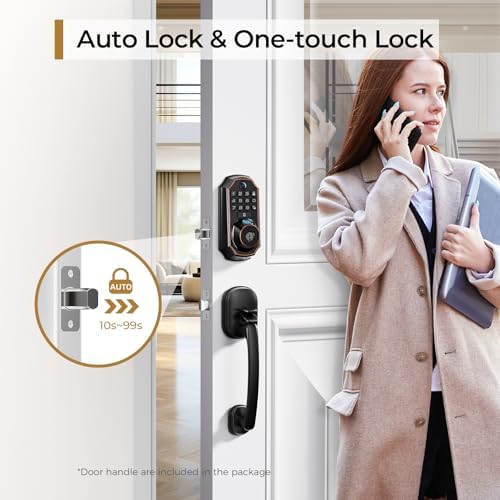 Smart Deadbolt with Camera Fingerprint Entry