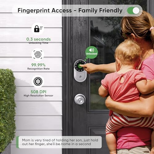 BANSKEY Keypad Fingerprint Entry Door Lock with Code